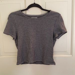 AMERICAN EAGLE CHECKERED TEE